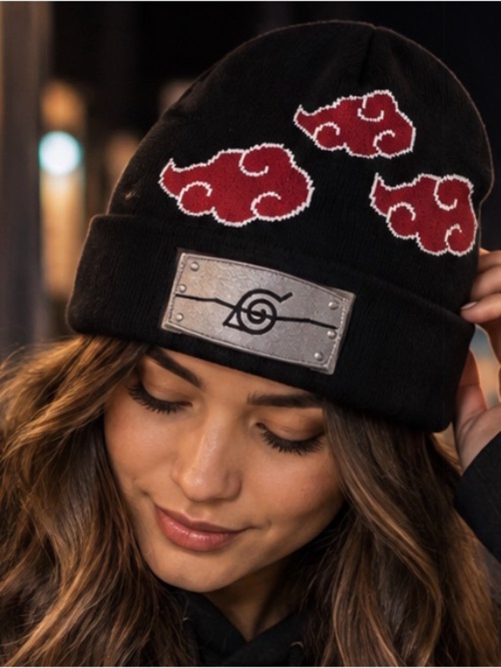 Naruto Shippuden Beanie Akatsuki Cloud Knit Hat Anime / Unisex